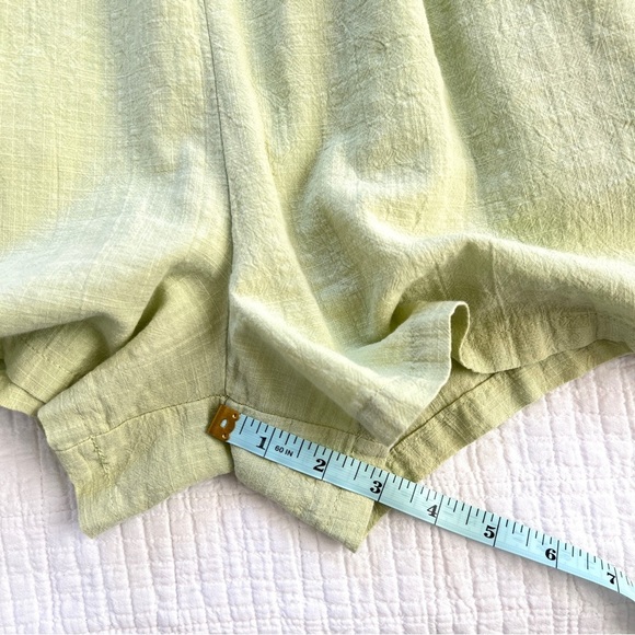 Princess Polly Gauzey Light Lime Green Cotton Shorts Playsuit Romper Size 4 - Picture 13 of 14